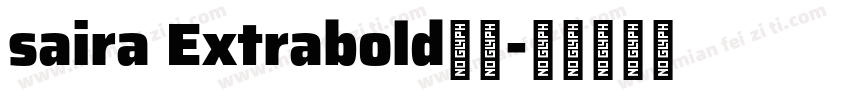 saira Extrabold字体字体转换